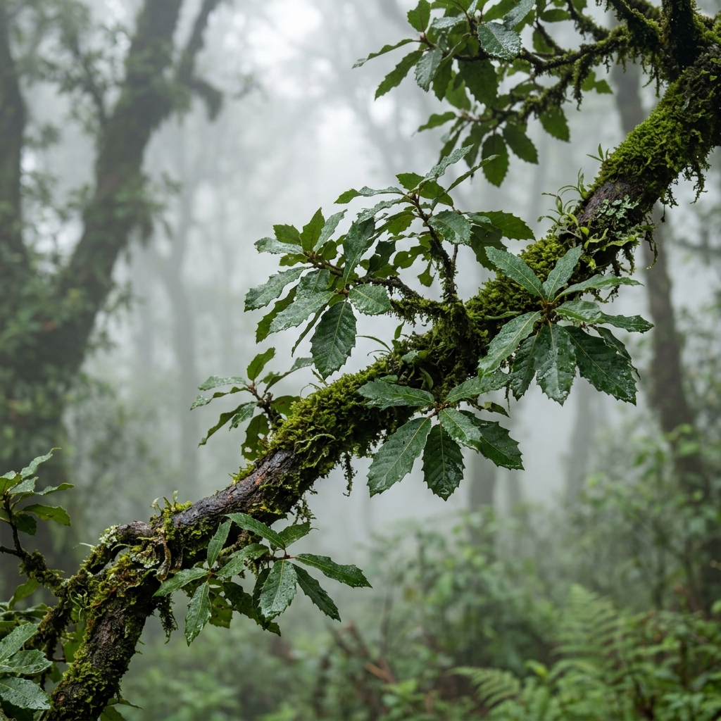Ancient Banj Oak branches dripping with moss