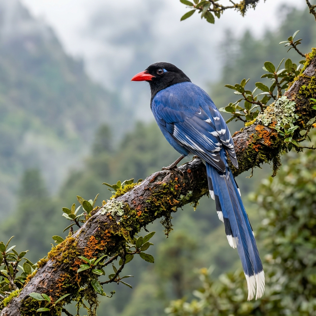 Red-billed Blue Magpie