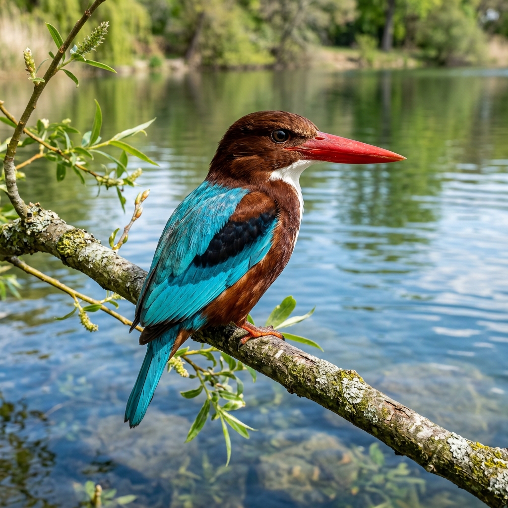 White-throated Kingfisher photo detail 2