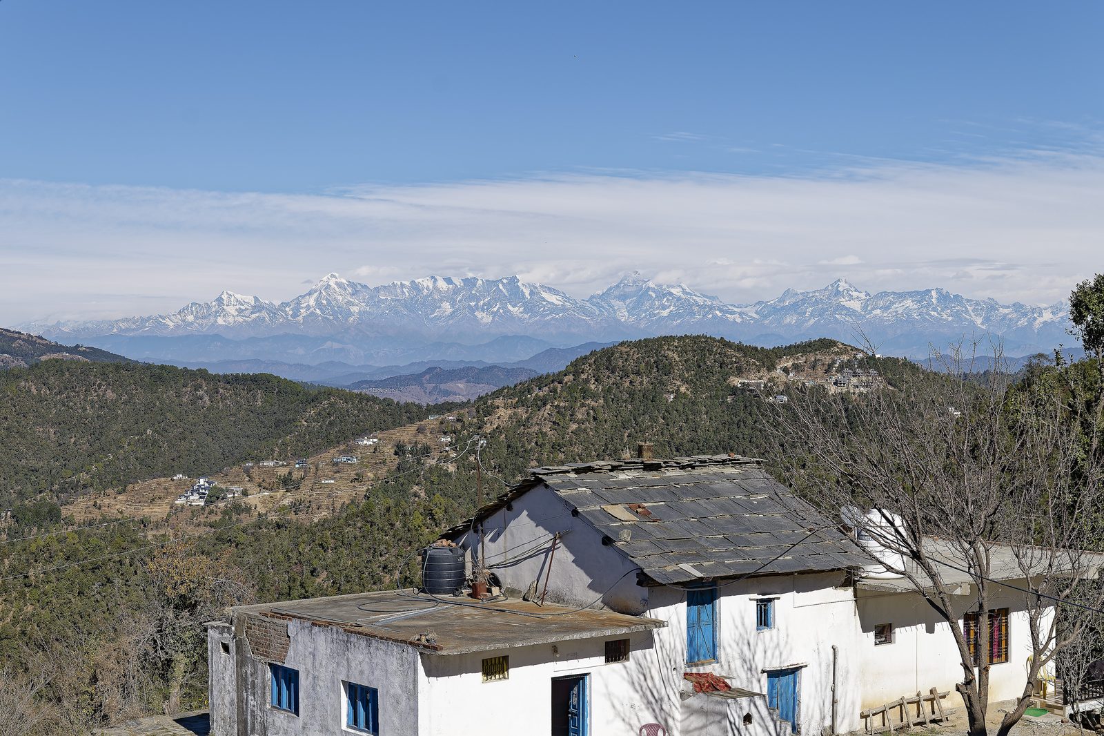Timeless Dialogue Between Settlement And Summit - Beautiful landscape of Naukuchiatal/Bhimtal region in Kumaon, Uttarakhand